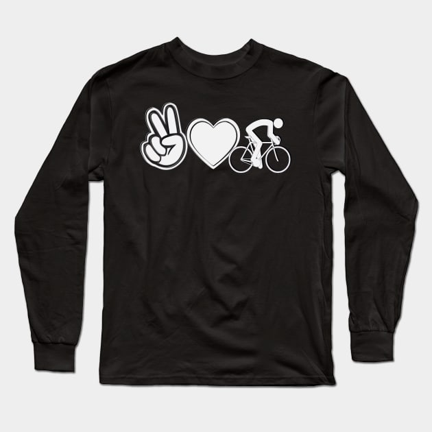 Cycling Lovers Long Sleeve T-Shirt by vintagejoa